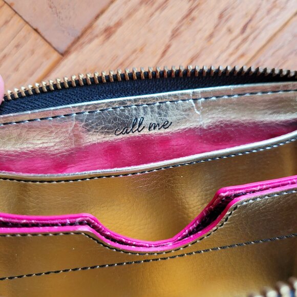 Stella & Dot Wallet Snakeskin Wristlet Full Zip - Picture 7 of 10